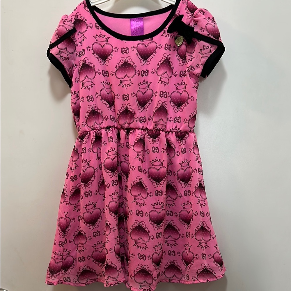 Ever After High pink silky dress size XS fits ages 3-5.